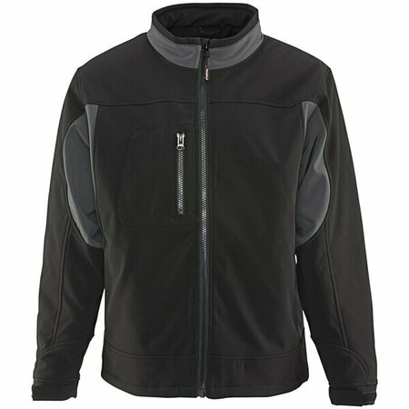 REFRIGIWEAR Black / Charcoal Insulated Softshell Jacket 0490RBCHLAR - Large 47613880